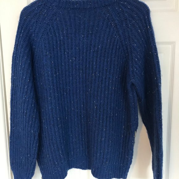 VERSACE JEANS Blue Wool Mohair Blend Sweater - Picture 4 of 8